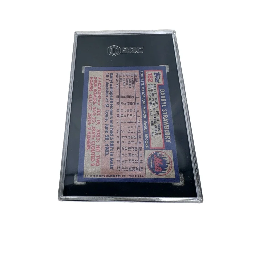 1984 Topps Darryl Strawberry #182 New York Mets SGC 7 NM Baseball Card